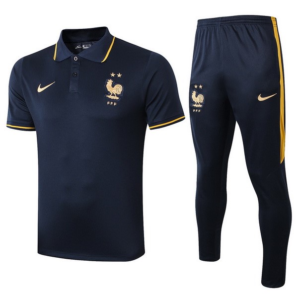 Replicas Polo Francia Conjunto Completo 2019 Azul Marino